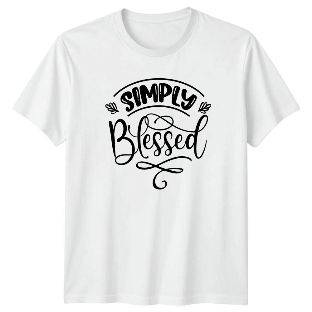 Simply Blessed Unisexs TShirt Christian Saying Mothers Day Gift For Her S