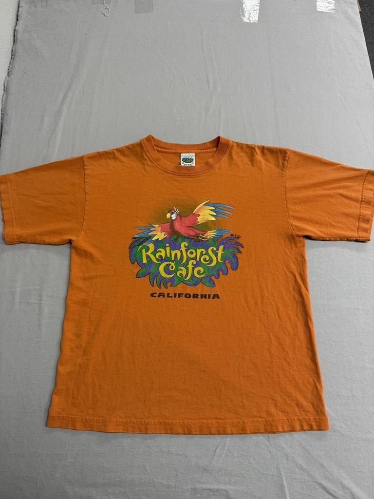 Vintage Rainforest Cafe California T-shirt Kids Tee 12XL