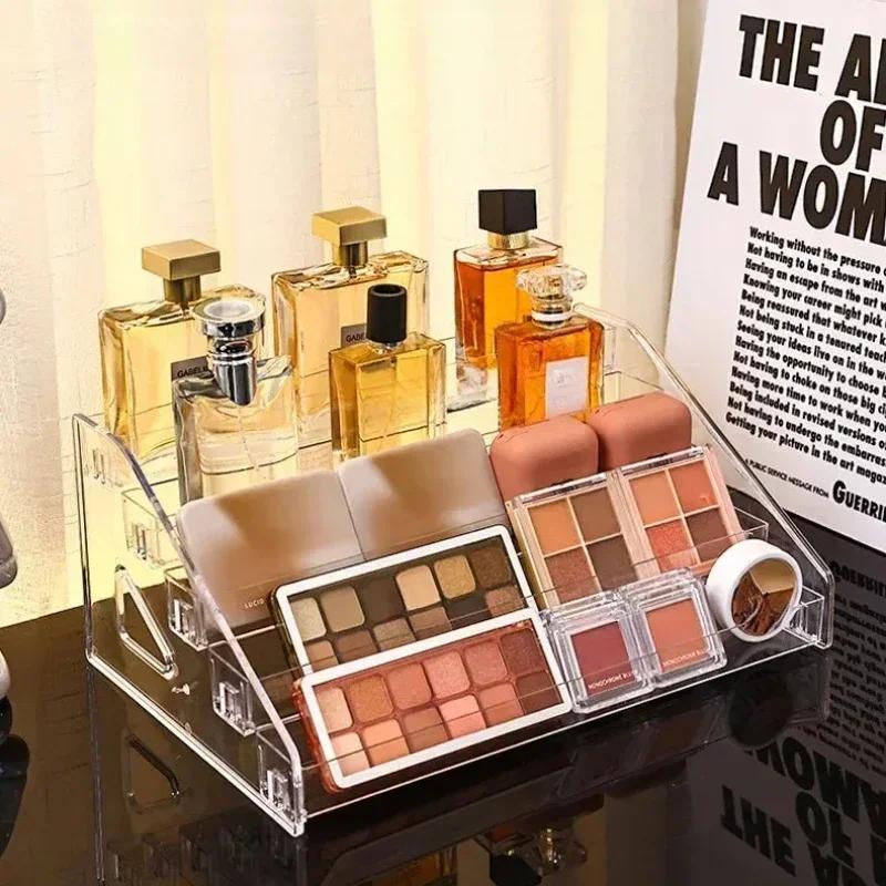 2/3/4/5/6/7 Layers Nail Polish Display Stand Transparent Cosmetic Display Rack Holder Essential Oil Bottle Organizer Storage
