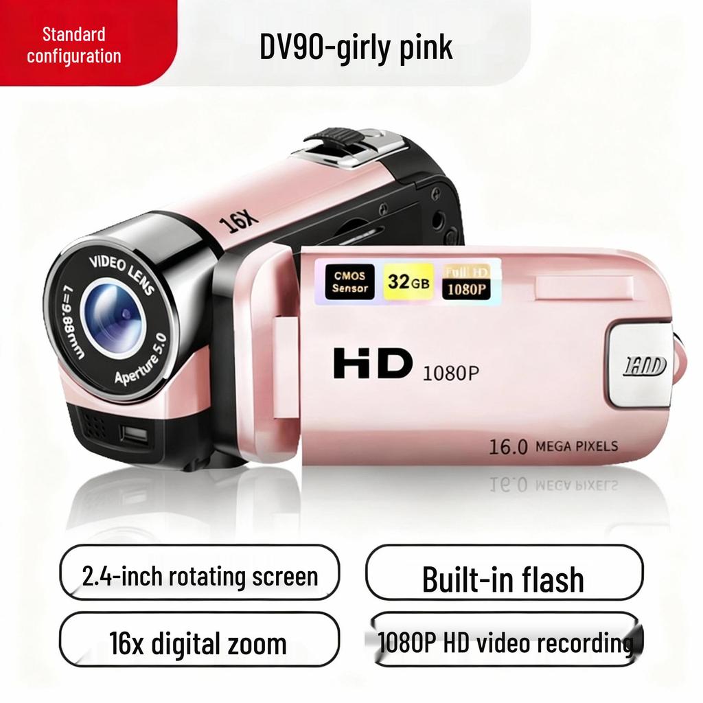 DV90 Digitalkamera - 16MP HD Foto- & Videokamera, Ideales Geschenk für Erwachsene