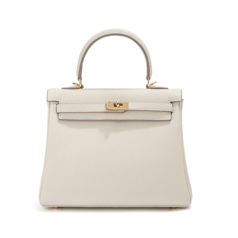 First layer cowhide Kelly bag genuine