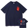 Lf La Tamille Heart Tshirt Le Monde Chico Album PNL The Family Tshirts Men Women HipHop Oversized T Shirts Man Loose Tops Tees