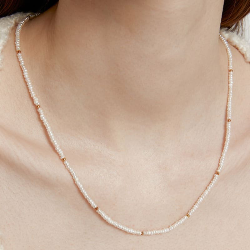 

Manaet Mini Ball Point Pearl N Silver