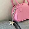 Star Bag Charm Trendy Bag Accessory Fashion Statement Pendant Gothic Key Ornament Alloy Texture for Keys and Purses