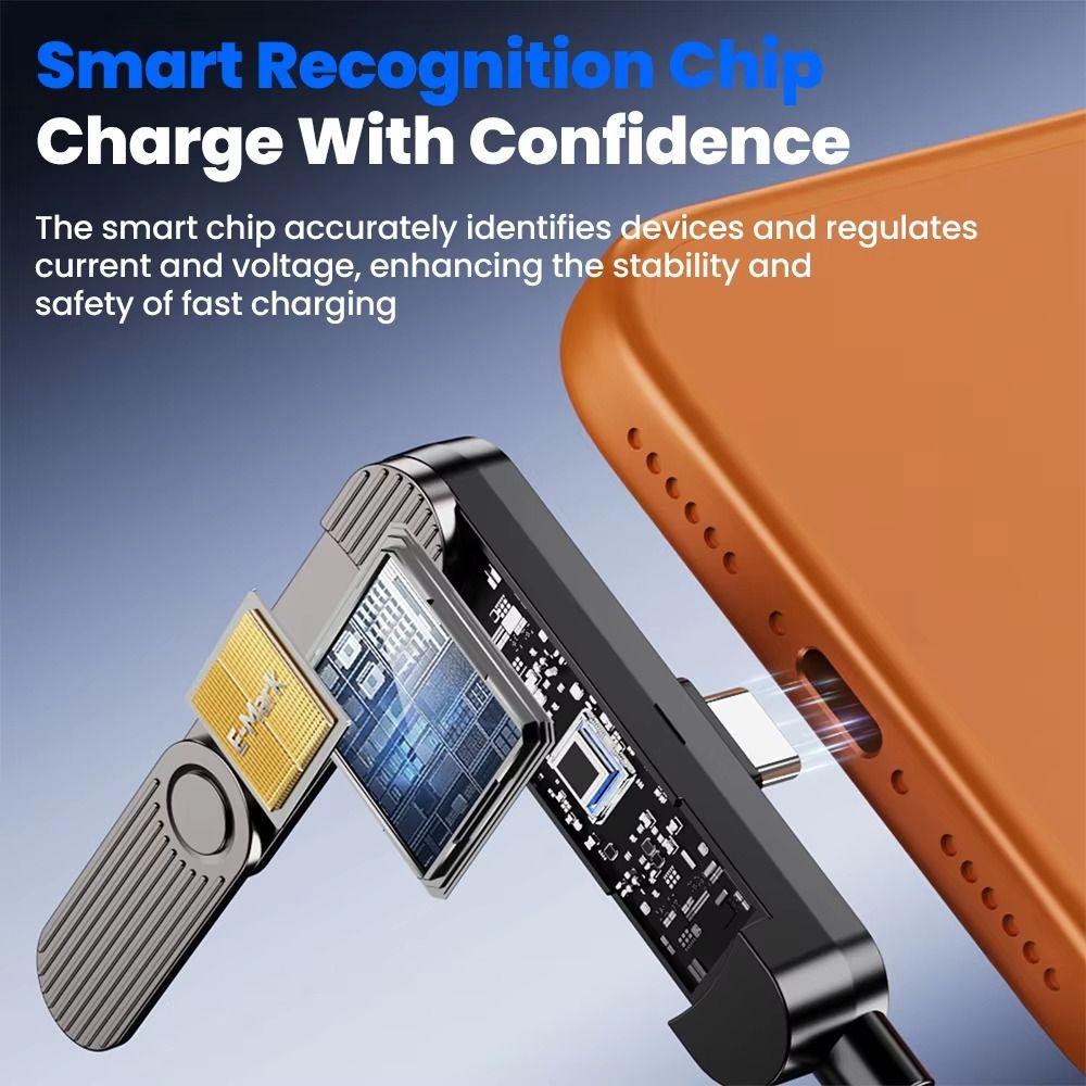 Rotatable Holder 65W USB C Cable Fast Charging PD Fast Charging Cable Phone Support