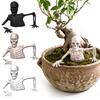 Halloween Dekoration Skelett Oberkörper mit Krabbeln für Tischdekoration