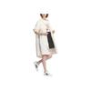Adidas Neo Solid Color Casual Breathable Spliced Loose Hooded Jacket Women Jackets White IK7648