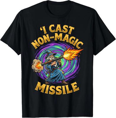 Je Lance Missile Non Magique T-shirt Mème Parodie de Magicien Drôle