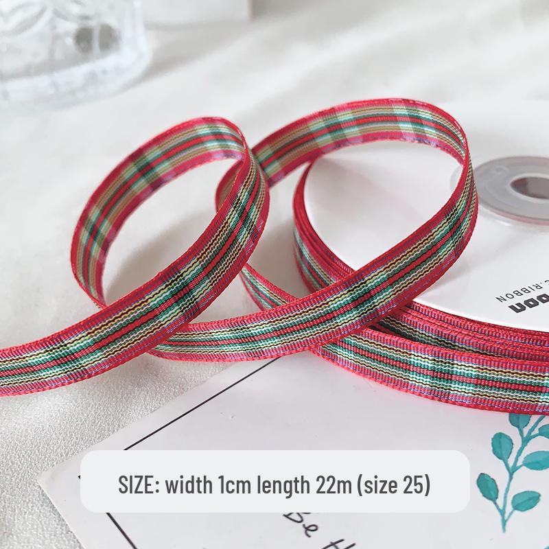 10mm kariertes Satinband für Haaraccessoires, Schleifen, Geschenkboxen & Bastelarbeiten