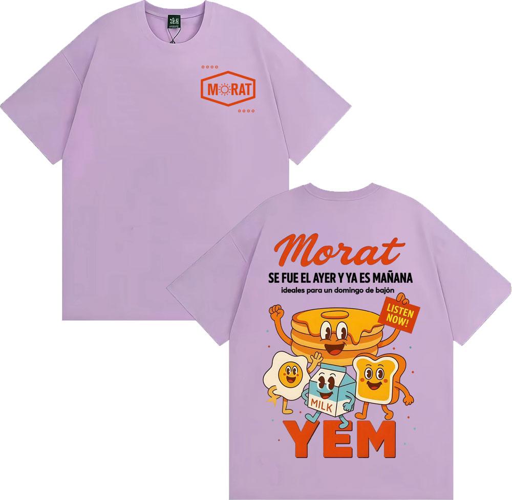 

Morat Se Fue El Ayer Y Ya Es Manana Cartoon T Shirts Women Clothing Cotton Short Sleeve T-shirt Fashion Cute Vintage T Shirt XL