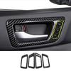 For Toyota Highlander 2015- Car Carbon Fiber Color Interior Decoration Cover window lift swtich gear shift panle Accessories