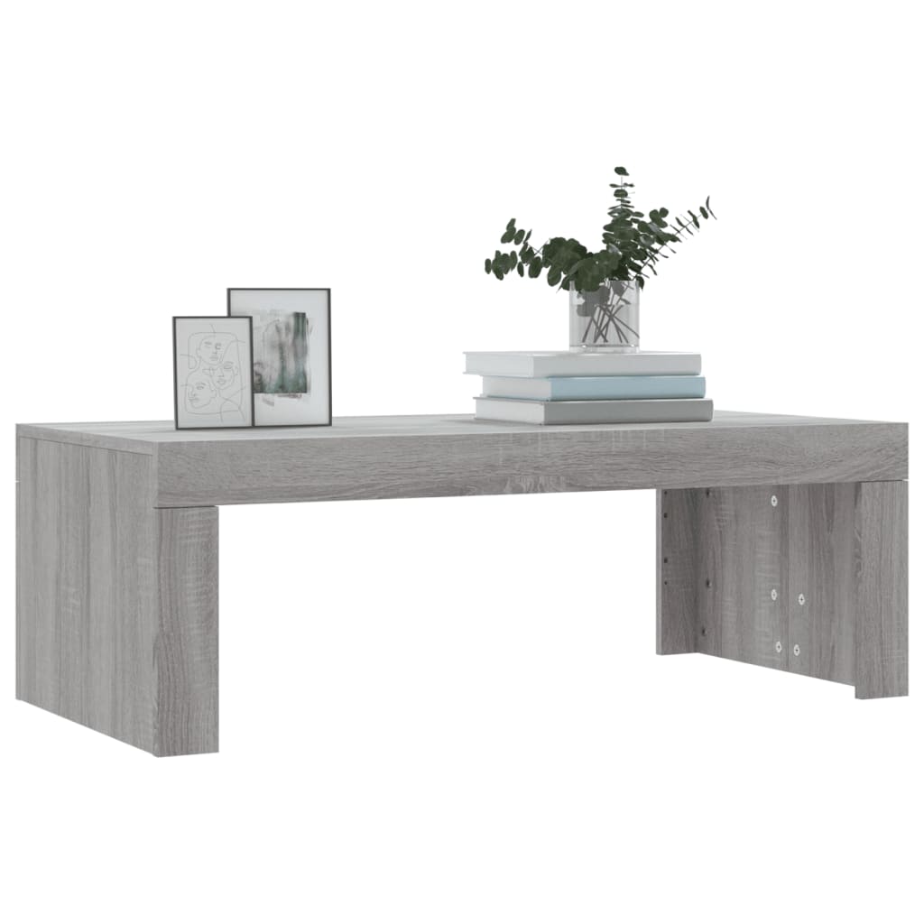 Coffee Table Gray Sonoma 102 X 50 X 36 Cm Engineered Wood