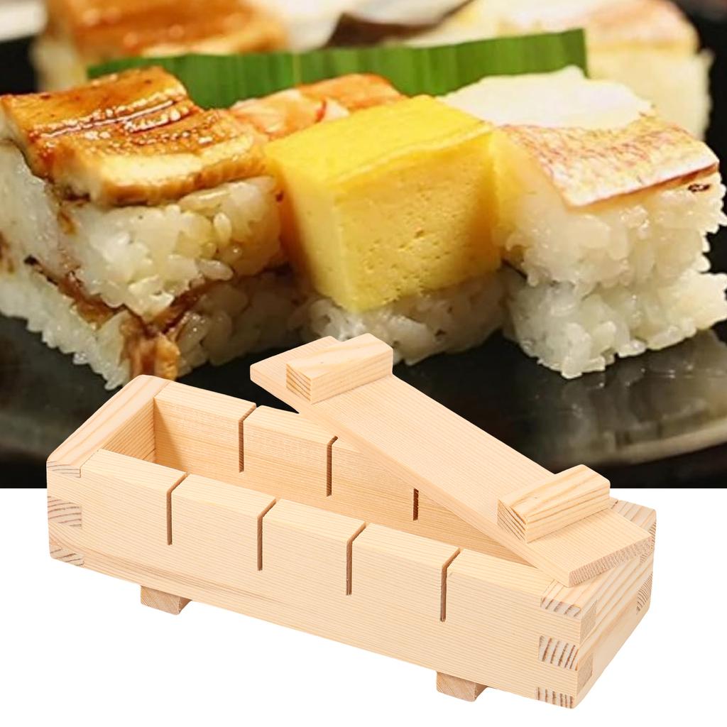 Wooden Sushi Mold Pressure Sushi Mould Rectangular Thousand Layer Sushi Making Tools for Japanese Food Store Kitchen Accessories
