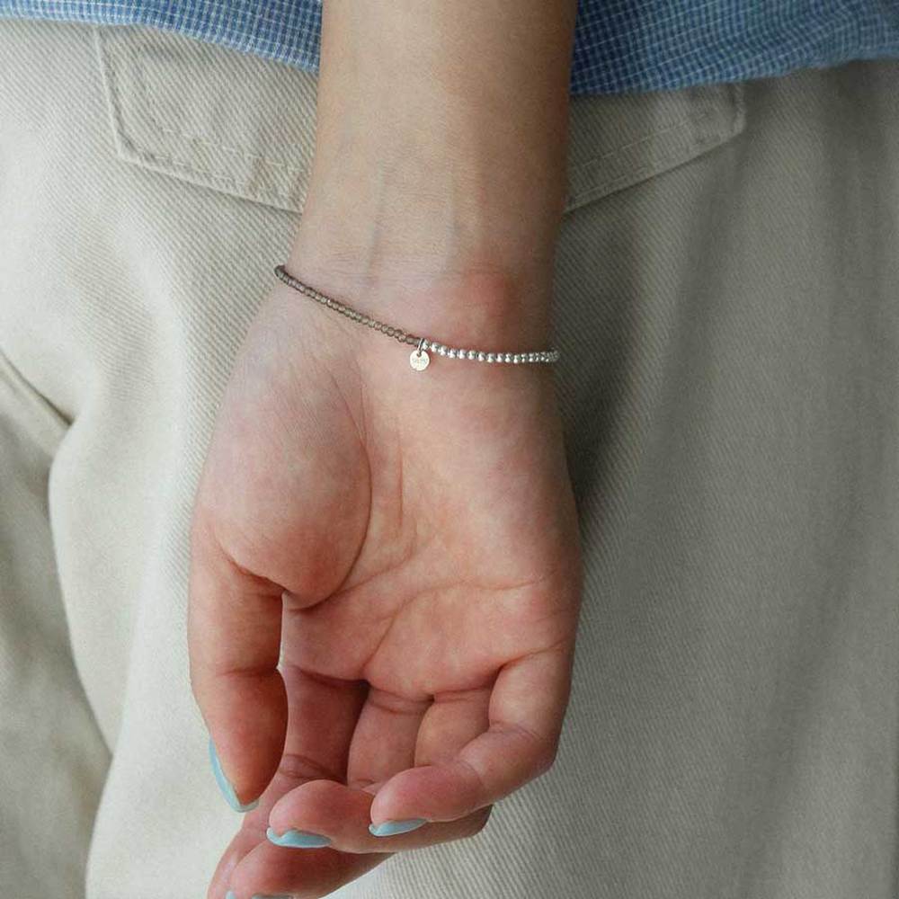 J.Lauren Labradorite Silver Ball Duo Bracelet B01059