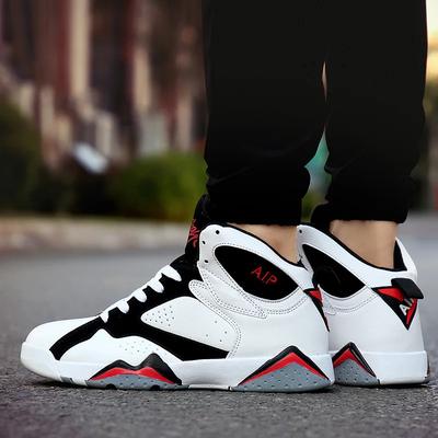 Cross-border Basketball Shoes Men's Wear-resistant Anti-slip High-top Couple Style Casual Sneakers Youth Sports Shoes Trendy