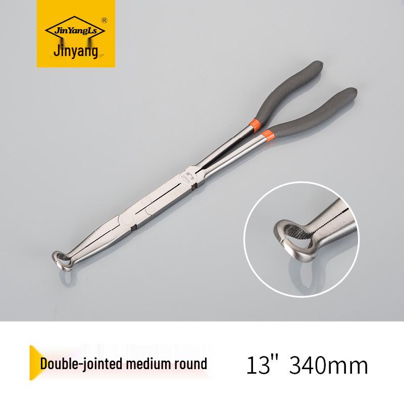 Jinyang Double Joint Super Long Needle-Nose Fishing Pliers, 11" & 13"
