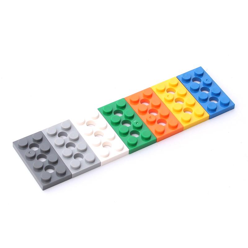 Rainbow Pig MOC Particles 3709 High-tech Plate 2 x 4 with 3 Holes Building Blocks Parts DIY Bricks Bulk Model Parts Toys