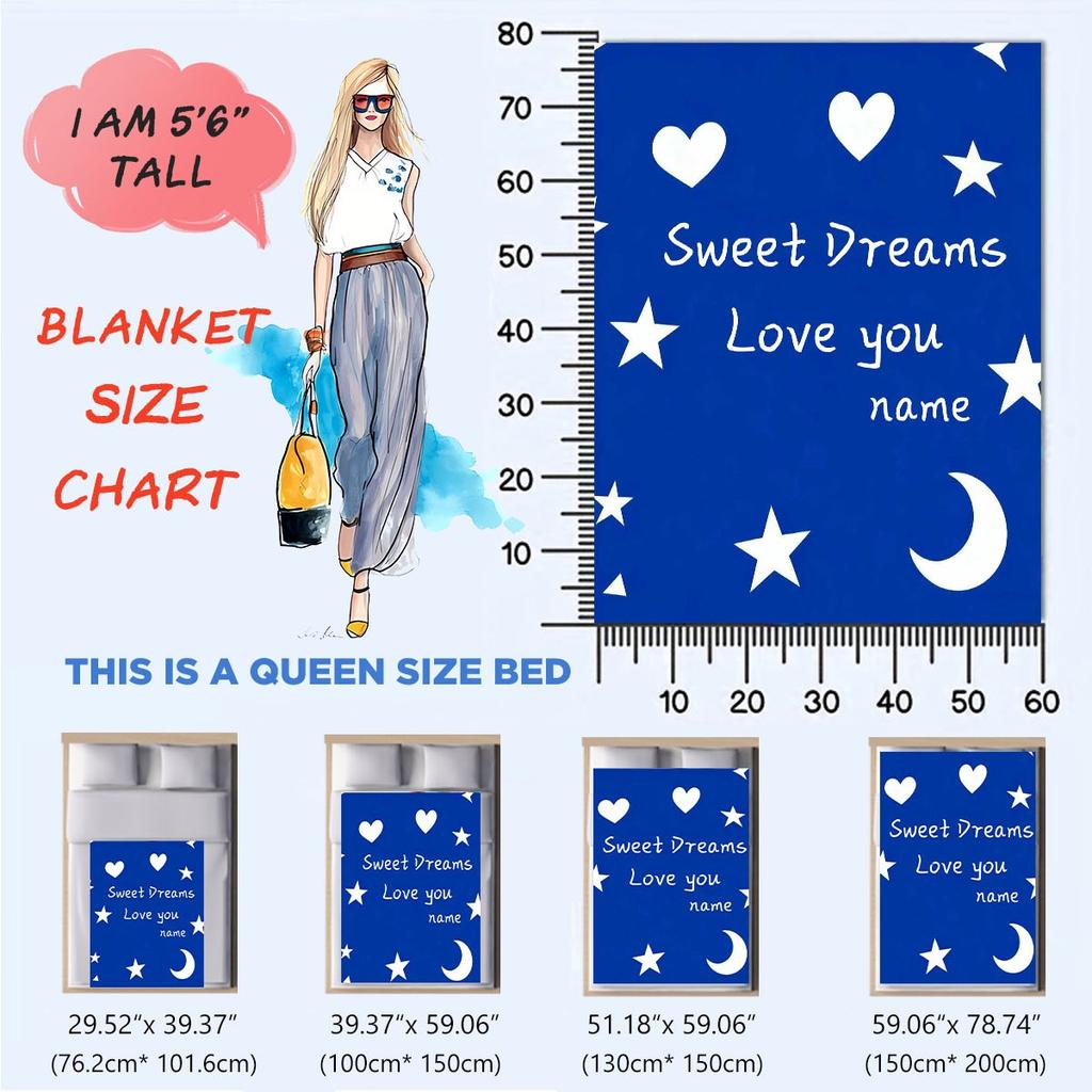 Custom Winter  Thick Flannel Blanket Soft Warm Cozy Po Blanket Customizable With Your Sweet Picture Multi Purpose