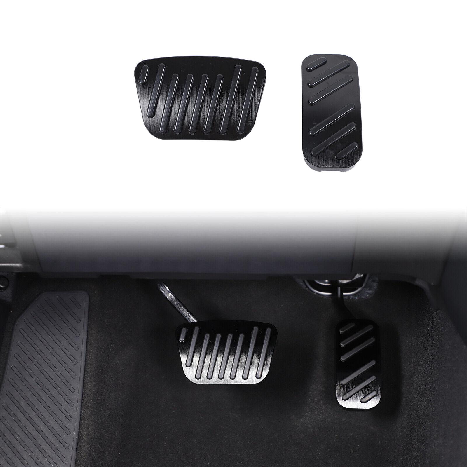 Black Footrest Gas Brake Pedal Trim Cover For Toyota Land Cruiser LC250 24+