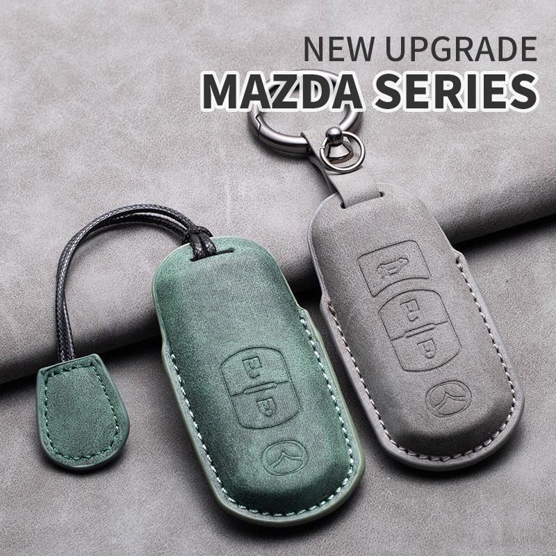 Sheepskin 2/3 Buttons Car Remote Key Case For Mazda 2 3 6 Atenza Axela Demio CX-5 CX5 CX-3 CX7 CX-9 2015 2016 2017 2018 2019
