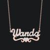 Custom Name Necklaces Women With Heart Personalized Nameplate Gold Tone Stainless Steel Blingbling Pendant Necklaces Jewelry Giveaway GiftTrendy