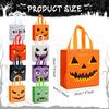 12-24 Pcs Alloween Reusable Non-Woven Trick Or Treat Bags Pumpkin Ghost Monster Tote Hand Bags Kids Adults Party Candy Gift