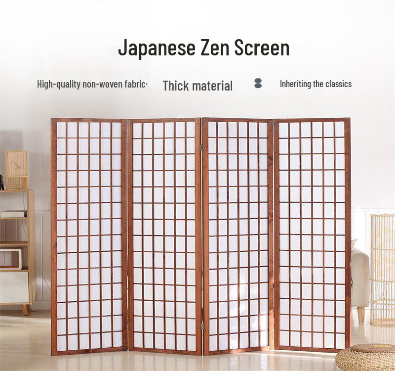 2026 Modern Chinese Solid Wood Lattice Screen: Movable Partition for Living Room, Hallway, or Hotel