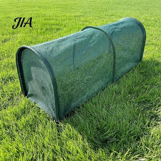Small Animal Playpen for Yard Foldable Chicken Tunnel, Portable Poultry Run, Instant Setup, Predator Sunshade Net Run Proof Outdoor Protection
