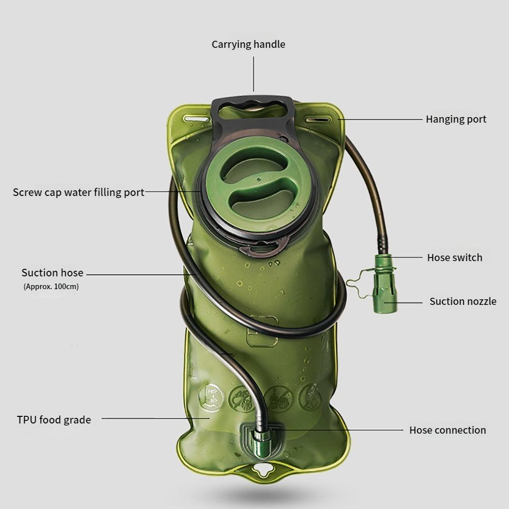 Wasser Blase Trink Rucksack 2L Große Kapazität EVA Wasser Taschen Reservoir Für Laufen Radfahren Trink Wasser Lagerung Tasche