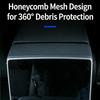 Rear Air Outlet Vent Cover Shielding Prevents Debris With Mesh Design Easy Installation For Back Seat Scratch Resistant
