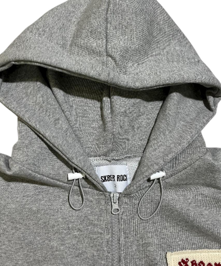 Sk8Er Rock Neo Sweat Hood Zip-Up Vest ((Melange Gray))