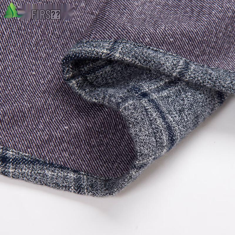 Shanshan Men's Winter Plaid Fleece-Lined Wool Shirt