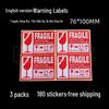 Fragile Handle with Care Stickers: Bilingual Adhesive Caution Labels for Delicate Items Boxes