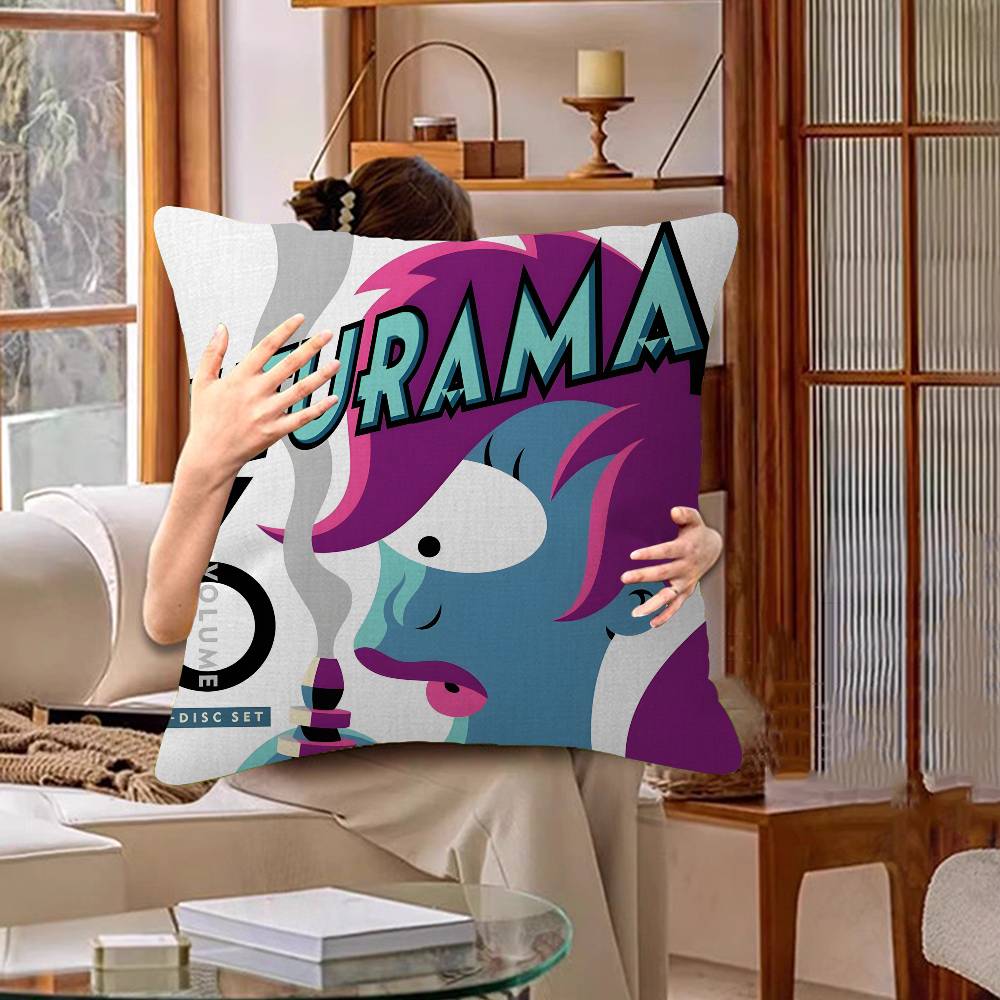 Animated Futuramas 45*45cm Cushion Cover Pillow Cover Decor Pillowcase Home Pillowcase for Couch Pillow