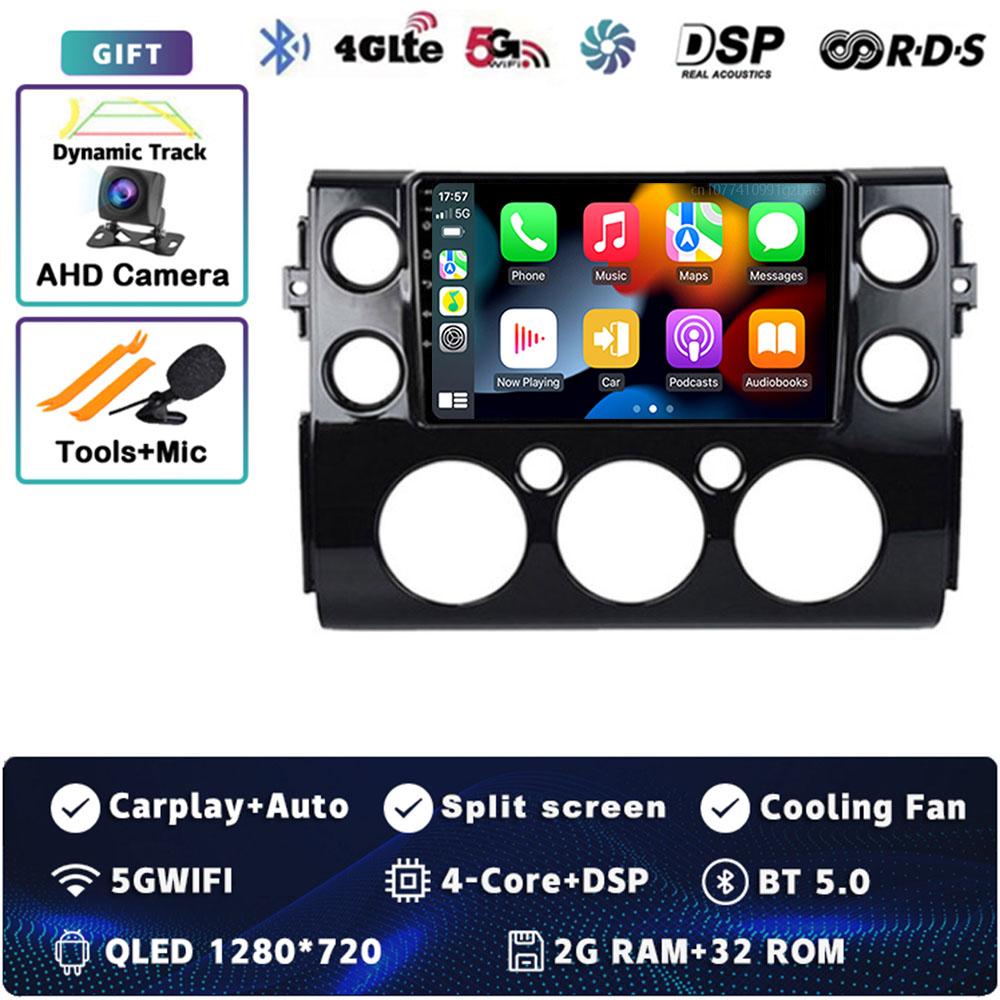 

Android 14 Carplay Auto For Toyota FJ Cruiser J15 2006 - 2020 Car Radio 4G+WIFI Player Multimedia srereo Navigation Video GPS BT