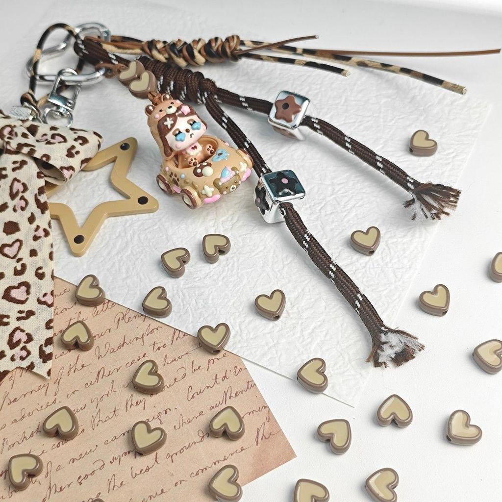 Kleine Acryl-Wolken-Herz-Perlen für DIY-Schmuck und Anhänger