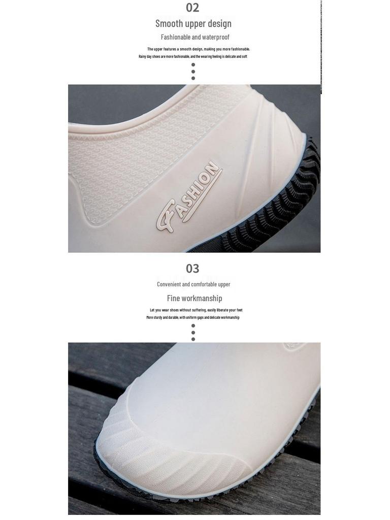 Women's Waterproof Low-Cut Korean Style Rain Boots - Fleece-Lined, Non-Slip Short Tube Fashion Shoes