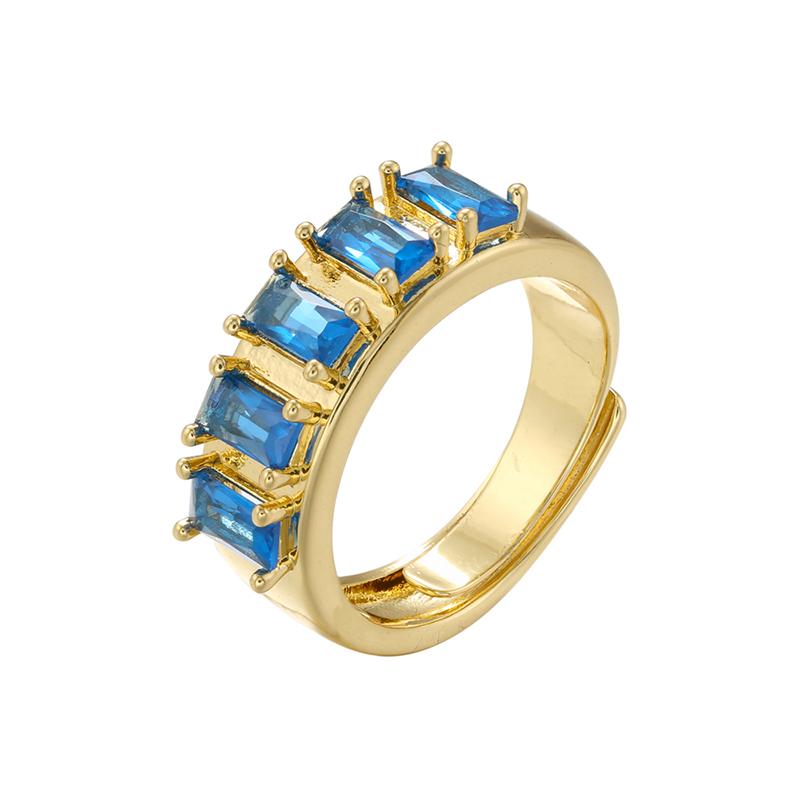 ZHUKOU 6 styles Cubic Zirconia women rings Brass exquisite opening rings 3 lines 4 lines Heart rings Jewelry VJ476