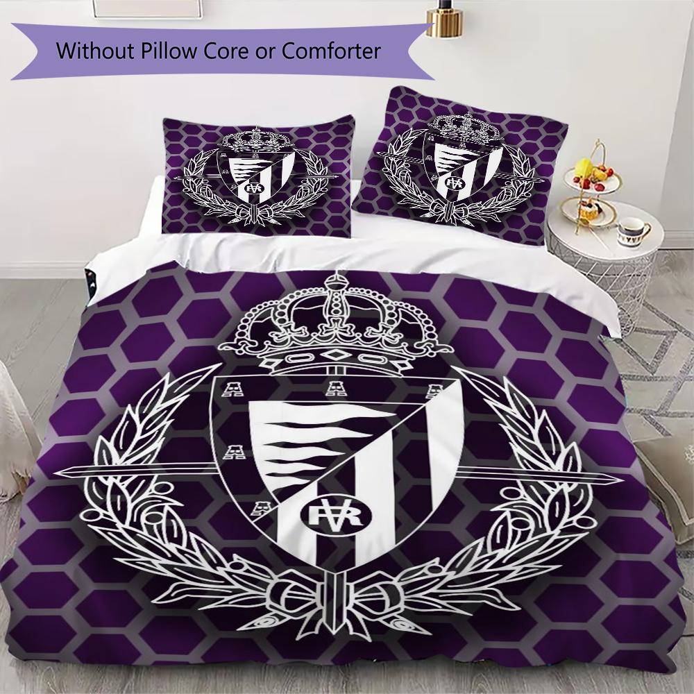 Set Copripiumino Trapuntato con Fantasia Real Valladolid Federa Decorazione per la Casa Regalo di Compleanno (1 * copripiumino + 2 * federe senza imbottitura)