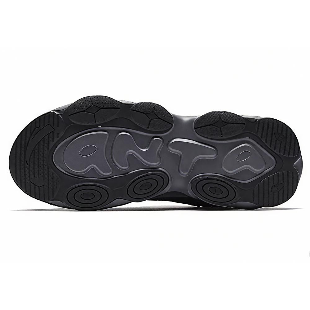 Anta Panda Fashion Trend Thick Sole Shock Absorption Increased Height Wear Resistant Non Slip Low Top Dad Shoes Kids Sneaker Black 122548885-1
