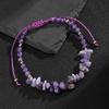 Amethyst Blue Pine Irregular Chip Natural Stone Bracelet