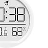 Digital Alarm Clock Wall Clock Round 7.4cm Battery Powered for Elderly