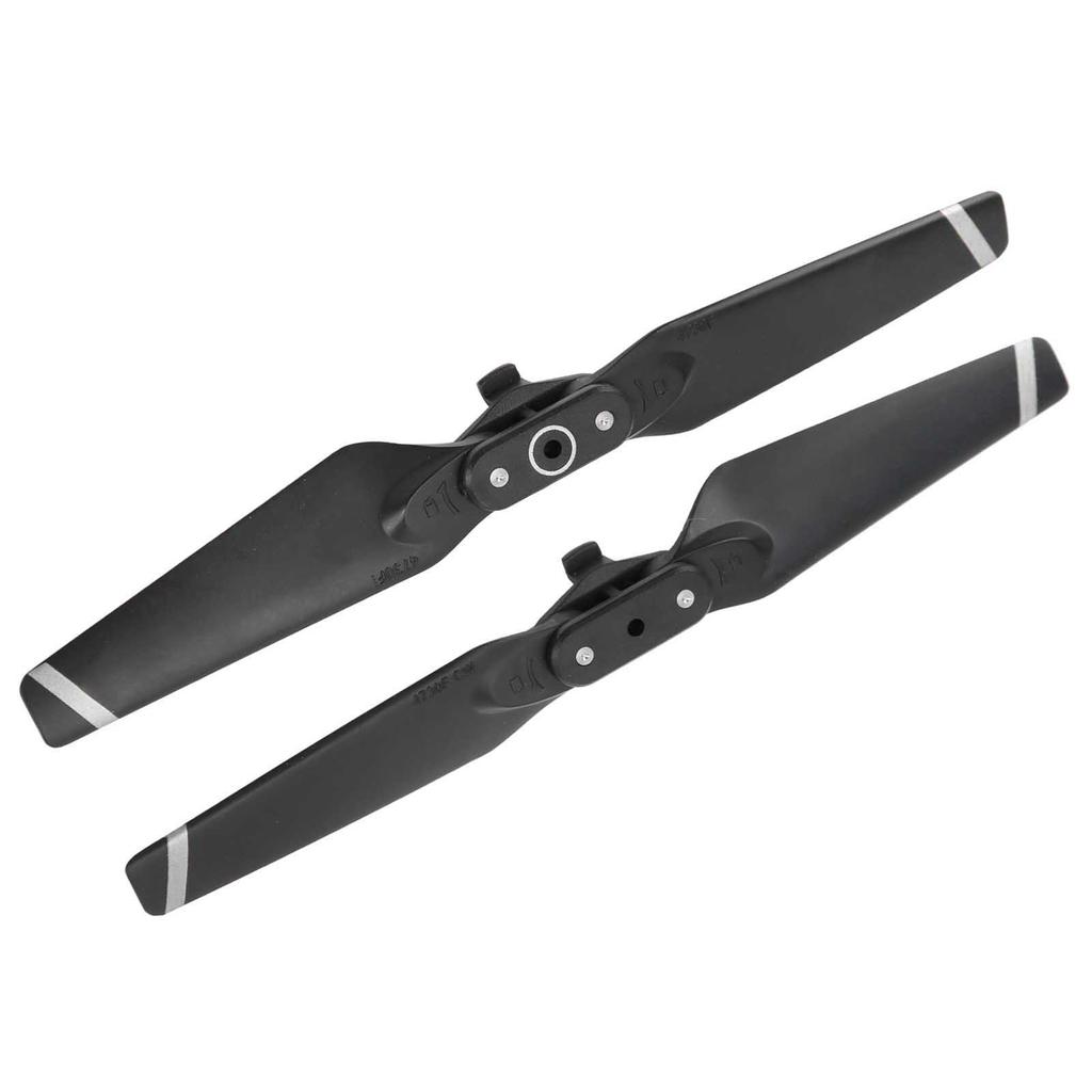 2pcs Propeller for DJI Spark Drone Quick Release Folding Blades 4730F Props Spare PartsBlack Silver Edge