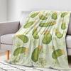 Dill Pickles Blanket Pickle Gifts for Women Girls Boys Soft Flannel Cozy Warm Lap Throw Blanket for Kids Adults