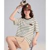 TonLion Women's Striped Short-Sleeve T-Shirt