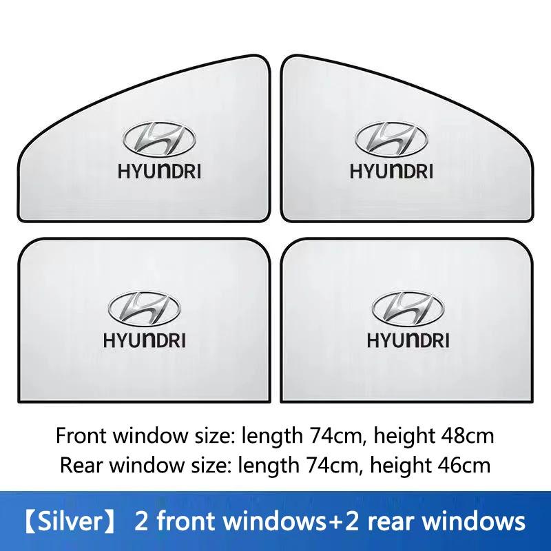 vdrkt9 Для Hyundai Tucson Accent Elantra Santafe Sonata I20 I30 I40 4 шт. Автомобильная шторка-солнцезащита Автоматическая шторка с защитой от УФ Боковые оконные пленки