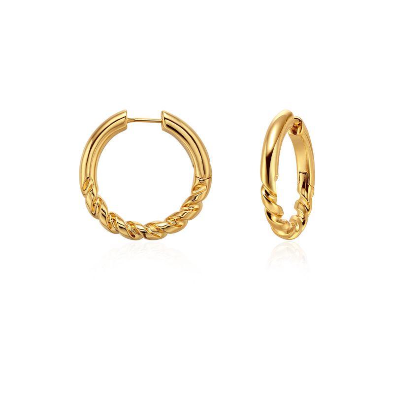Boonee ALUs Fashion Cable Stitch Patchwork Simple Bracelet Gold in Stock