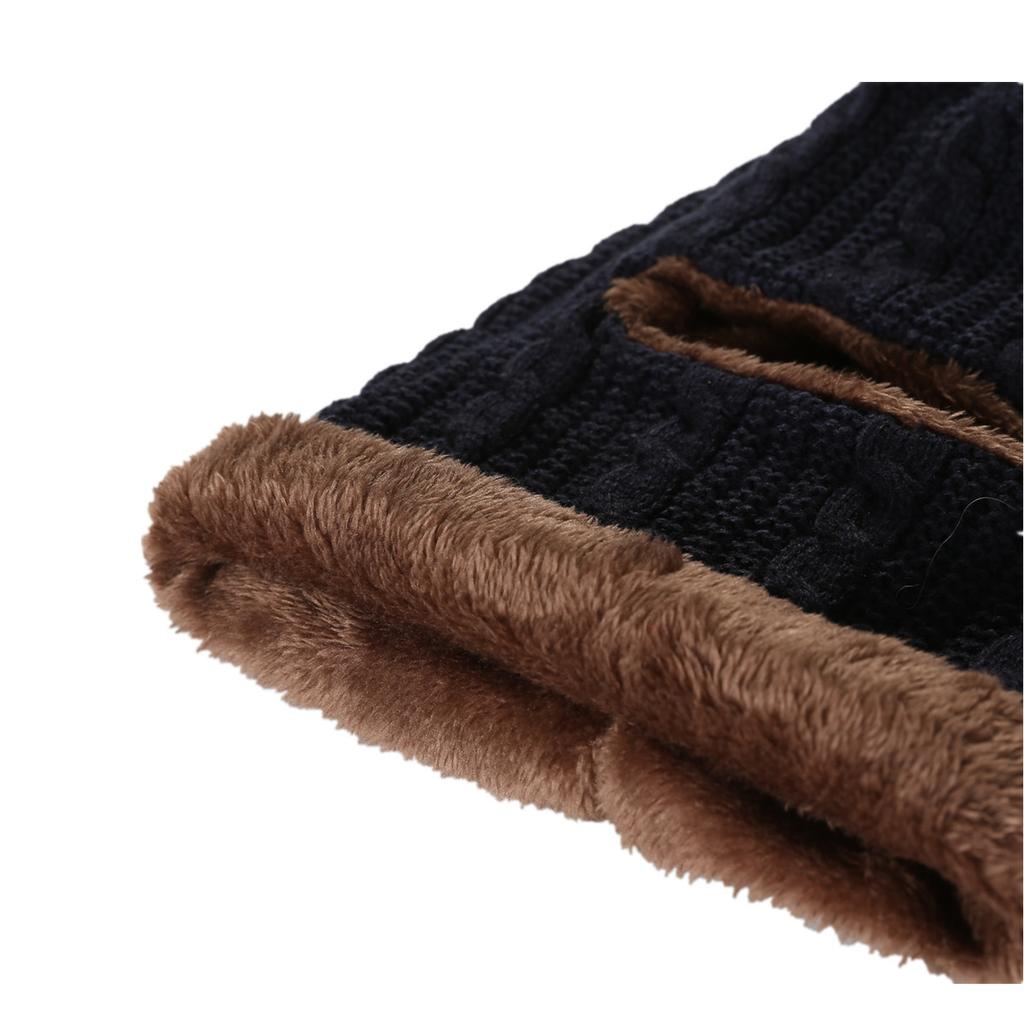 Winter New Twist One piece Woolen Ear Protection Scarf Thickened with Velvet Warm and Cold Proof  Cycling Hood for Men and Women