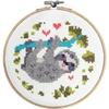 Paint by Numbers Kit - Sloth - Diameter 17 Cm - Multicolor - DIY - Creative Art