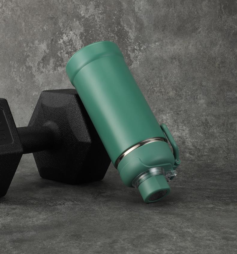 750ml Double Wall Thermos Sports Water Bottle Wide Mouth Drink Thermal Stainless Steel Vacuum Insulated